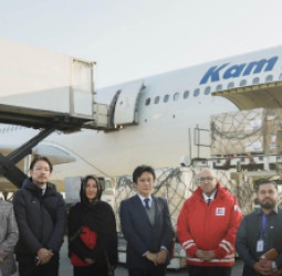 "Jaika" سازمان بیړنۍ مرستې کابل ته ورسیدې د جاپان سفارت