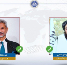 د افغانستان د بهرنیو چارو سرپرست وزیر مولوي امیرخان متقي او د هند د بهرنیو چارو وزیر جې شنکر تلیفوني خبرې وکړې