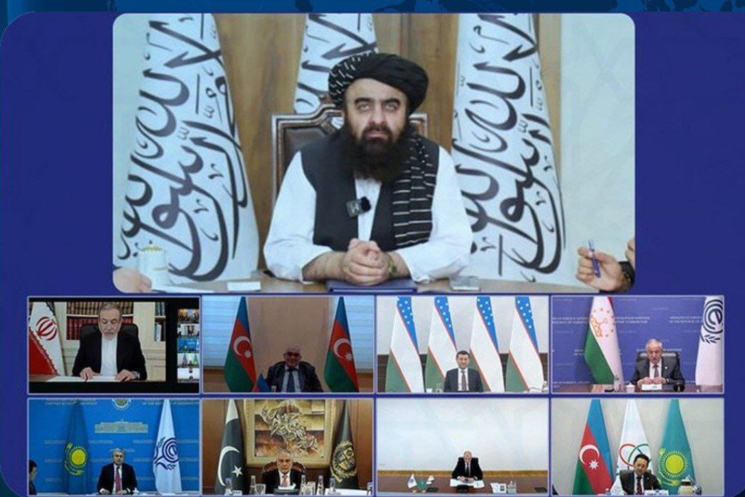 د افغانستان  بهرنیو چارو وزیر امیرخان متقي د ایکو د ۲۹ مې غونډې آنلاین ناسته کې ګډون وکړ