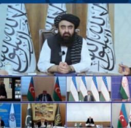 د افغانستان  بهرنیو چارو وزیر امیرخان متقي د ایکو د ۲۹ مې غونډې آنلاین ناسته کې ګډون وکړ