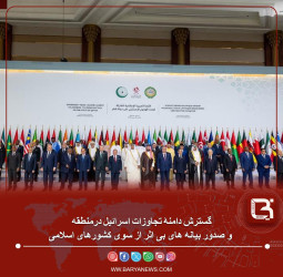 گسترش دامنۀ تجاوزات اسرائیل درمنطقه و صدور بیانه های بی اثر از سوی کشورهای اسلامی