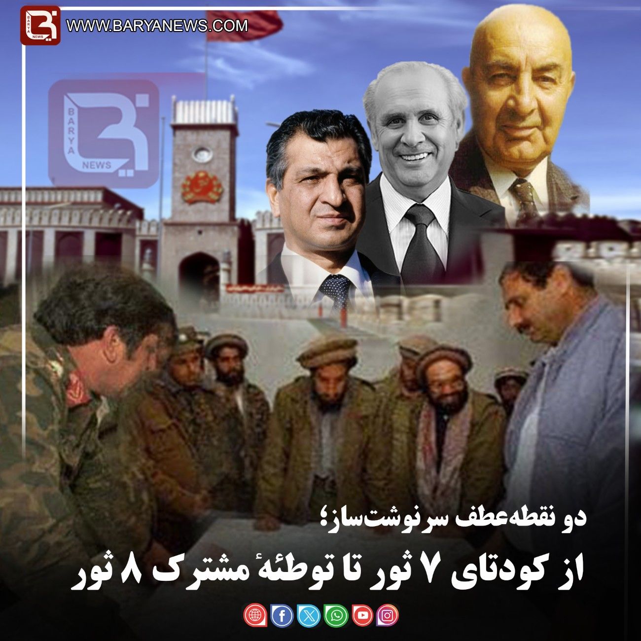 دو نقطه‌عطف سرنوشت‌ساز؛   از کودتای ۷ ثور تا توطئهٔ مشترک ۸ ثور