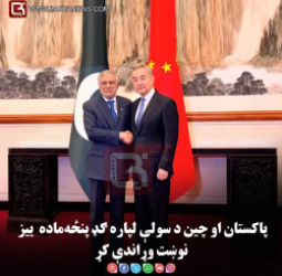 پاکستان او چین د سولې لپاره ګډ پنځه‌ماده‌ییز نوښت وړاندې کړ