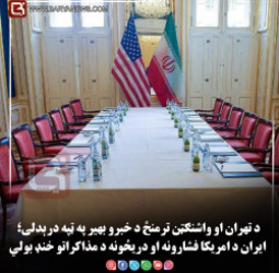 د تهران او واشنګټن ترمنځ د خبرو بهیر په ټپه درېدلی؛ ایران د امریکا فشارونه او دریځونه د مذاکراتو خنډ بولي