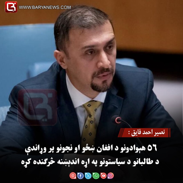 نصیر احمد فایق :۵۶ هېوادونو د افغان ښځو او نجونو پر وړاندې د طالبانو د سیاستونو په اړه اندېښنه څرګنده کړه
