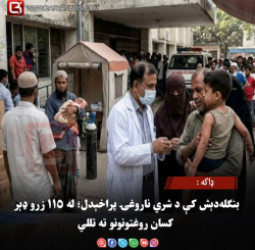 ډاکه : بنګله‌ دېش کې د شري ناروغۍ پراخېدل؛ له ۱۱۵ زرو ډېر کسان روغتونونو ته تللي