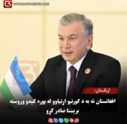 ازبکستان: افغانستان ته به د کورنیو اړتیاوو له پوره کېدو وروسته برېښنا صادر کړو
