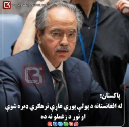 په ملګرو ملتونو کې د پاکستان دایمي استازي  : له افغانستانه د پولې پورې غاړې ترهګري ډېره شوې او نور د زغملو نه ده