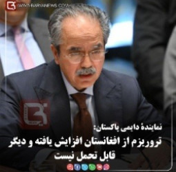 نمایندۀ دایمی پاکستان:   تروریزم از افغانستان افزایش یافته و دیگر قابل تحمل نیست