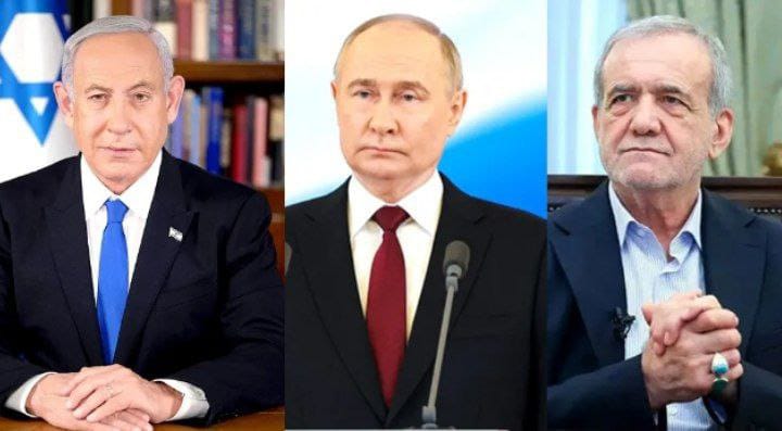 مسکو — د روسیې ولسمشر ولادیمیر د پوتین ټلیفوني خبرې له نتانیاهو او پزشکیان سره؛ روسیه د ایران او اسرائیل ترمنځ د منځګړیتوب چمتووالی ښيي