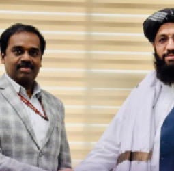 په نوي ډیلي کې د طالبانو د استازي او د هند د بهرنیو چارو د چارواکي لیدنه