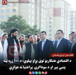 افغانستان او اوزبېکستان:  د اقتصادي همکاریو نوی پړاو پیلوي؛ د ۱۰۰ زره ټنه پنبې پېر او د سوداګرۍ پراختیا ته هوکړې