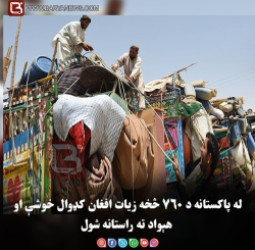 له پاکستانه د ۷۶۰ څخه زیات افغان کډوال خوشې او هېواد ته راستانه شول