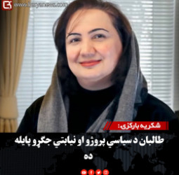 شکریه بارکزۍ: طالبان د سیاسي پروژو او نیابتي جګړو پایله ده