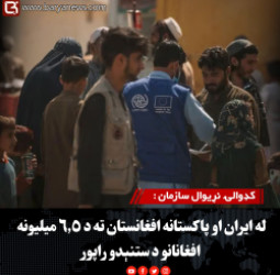 کډوالۍ نړیوال سازمان : له ایران او پاکستانه افغانستان ته د ۶.۵ میلیونه افغانانو د ستنېدو راپور