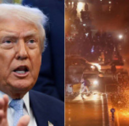 ډونالډټرمپ : له فرانسې غوښتي چې د مهاجرو پر مخ خپلې پولې وتړي
