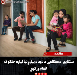 مطالعه : سنګاپور د مطالعې د دود د پیاوړتیا لپاره خلکو ته انعام ورکوي