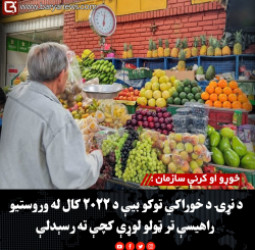 خوړو او کرنې سازمان : د نړۍ د خوراکي توکو بیې د ۲۰۲۲ کال له وروستیو راهیسې تر ټولو لوړې کچې ته رسېدلې